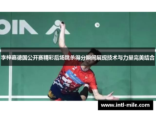李梓嘉德国公开赛精彩后场跳杀得分瞬间展现技术与力量完美结合